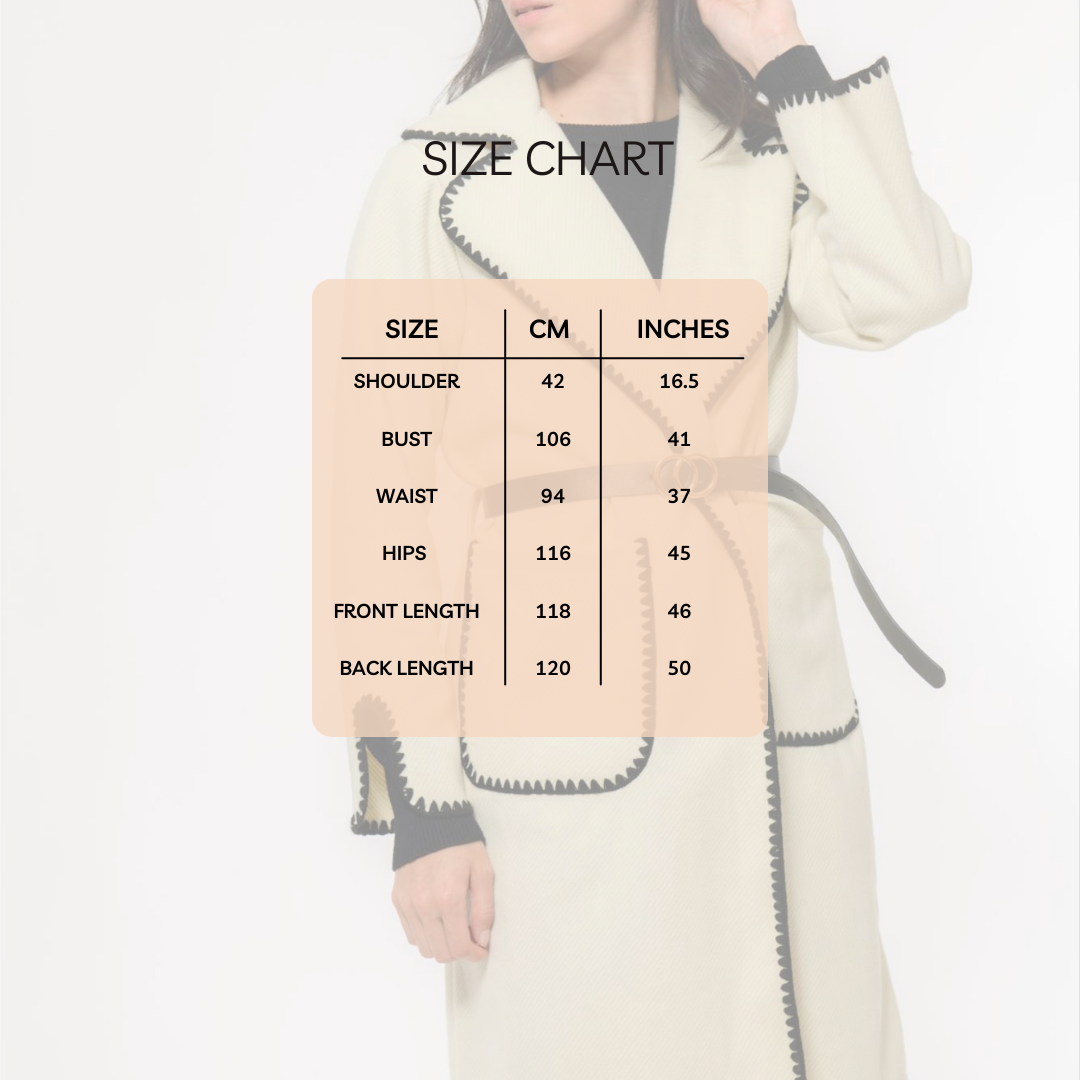 Trench Blanket stitch Coat