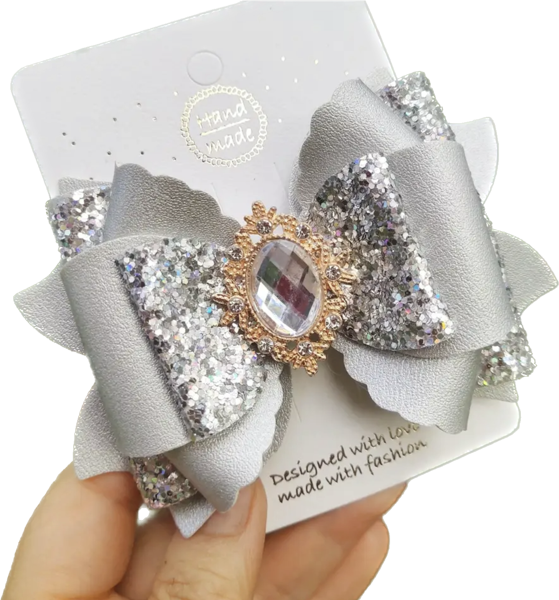 Crystal Bow Clips