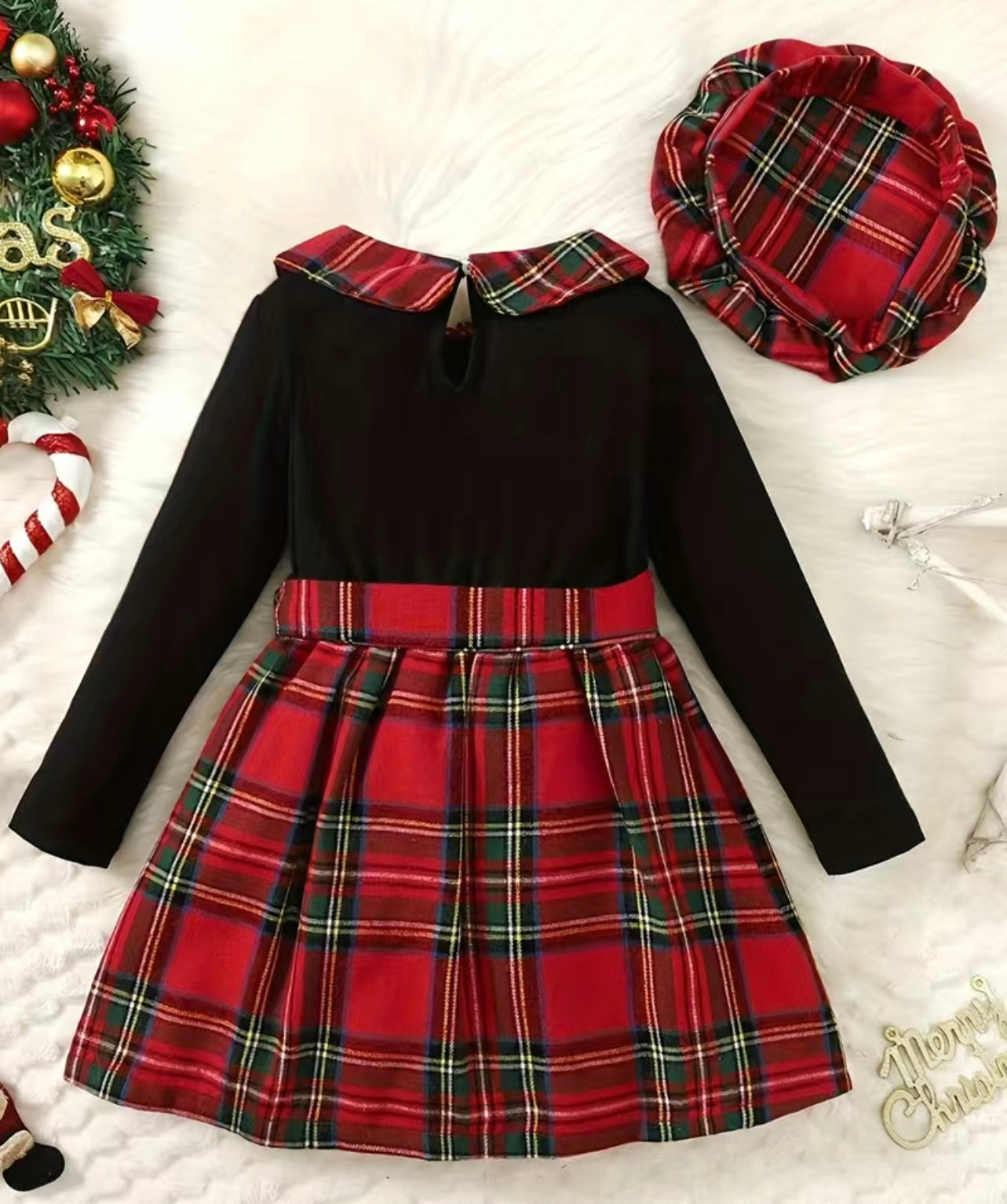 Black & Red Plaid Dress