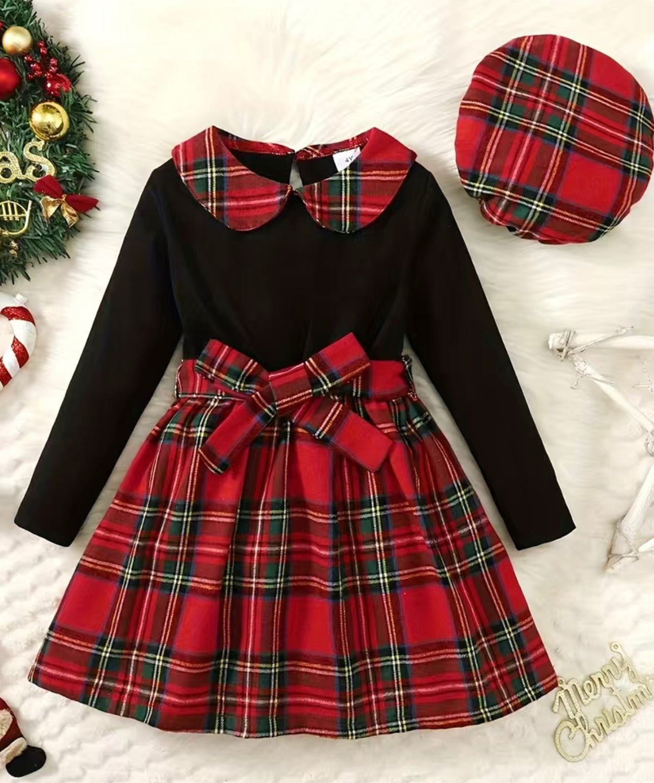 Black & Red Plaid Dress