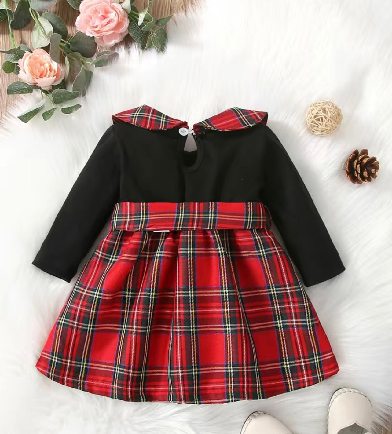 Black & Red Plaid Dress