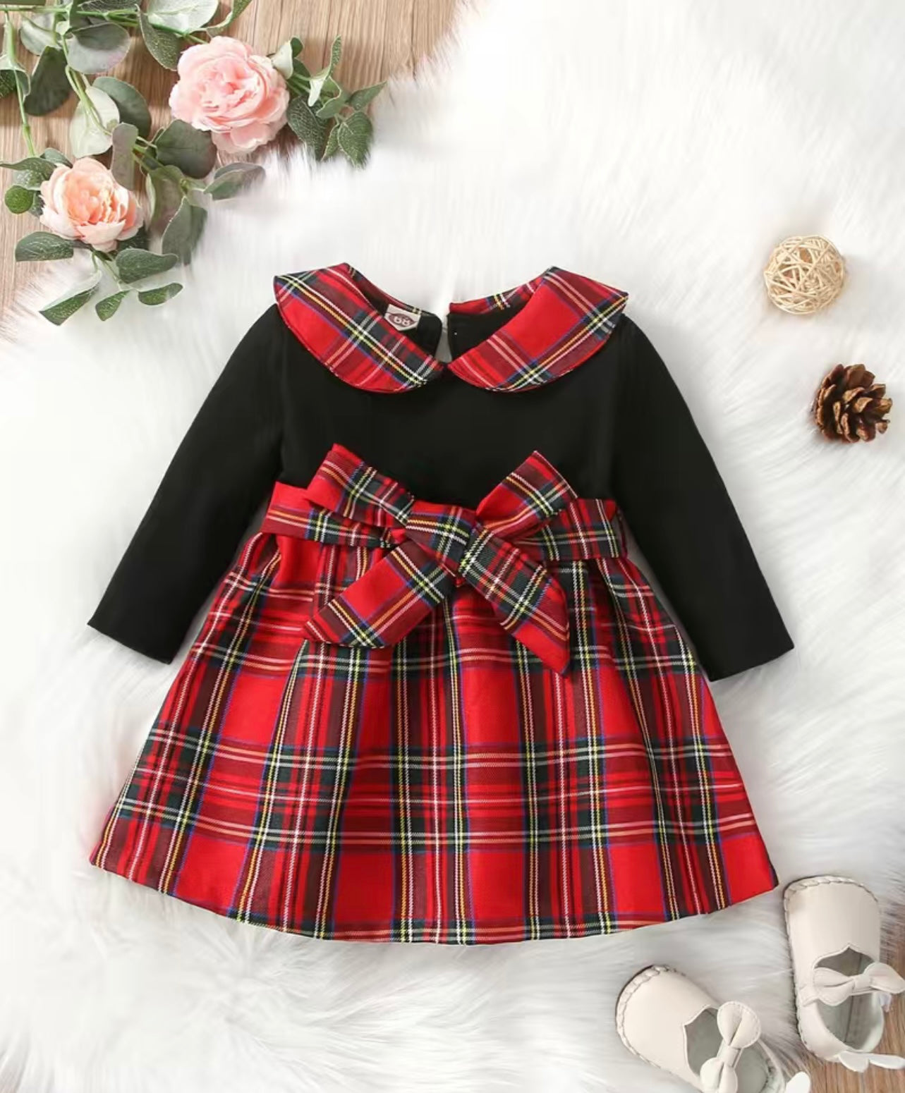 Black & Red Plaid Dress