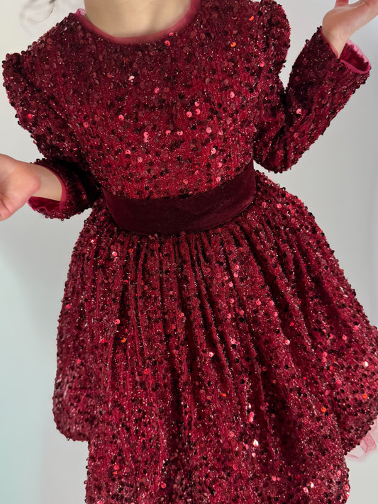 Sequin Love In Red