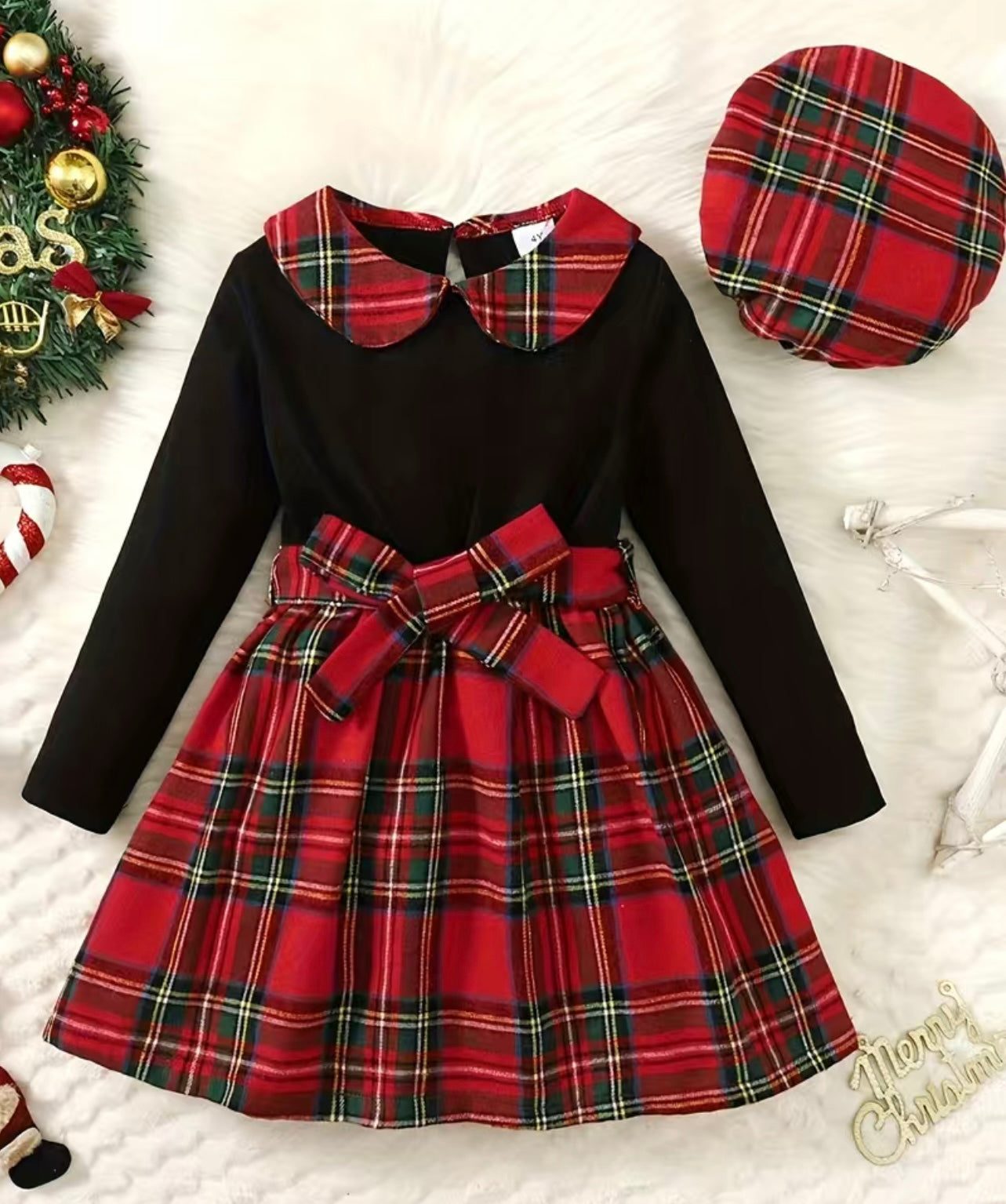 Black & Red Plaid Dress
