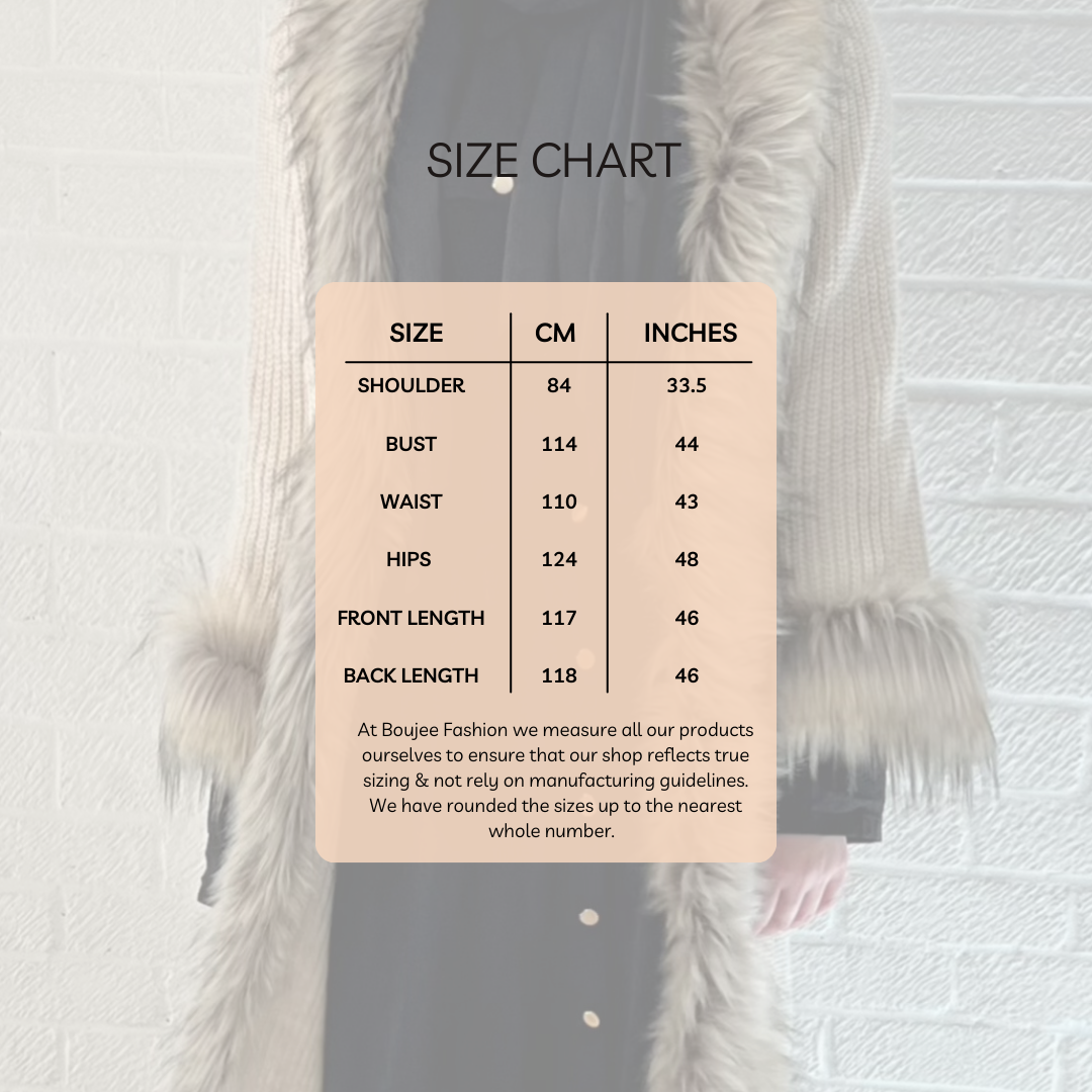 Fur Cardigan Long