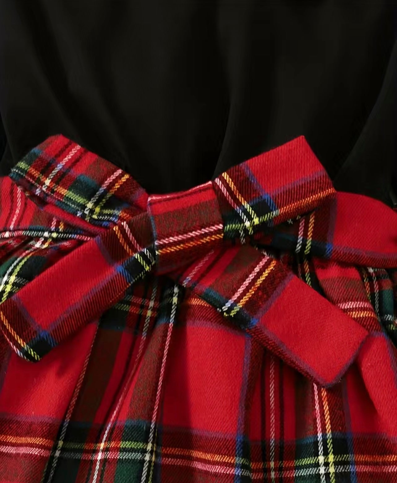 Black & Red Plaid Dress
