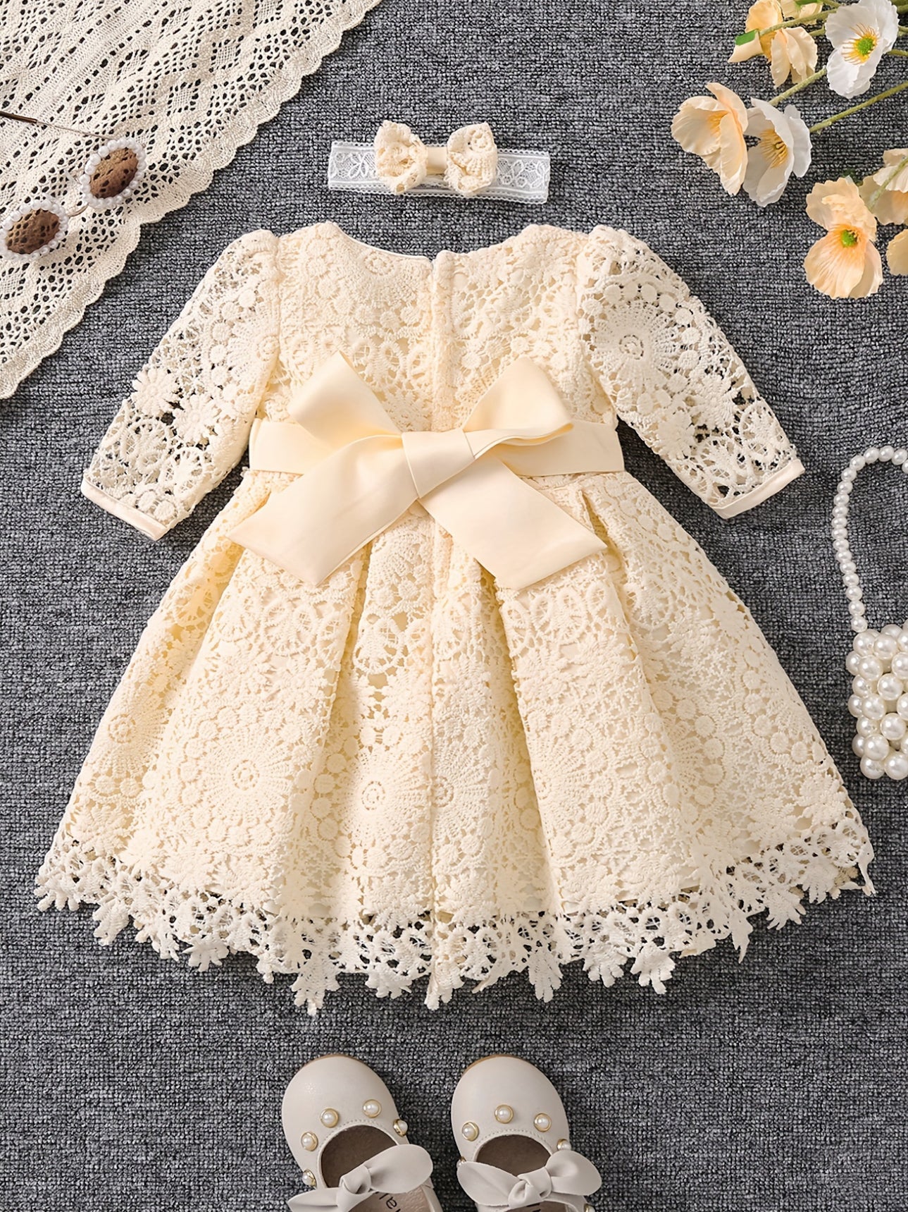 Crochet Lace Baby Dress