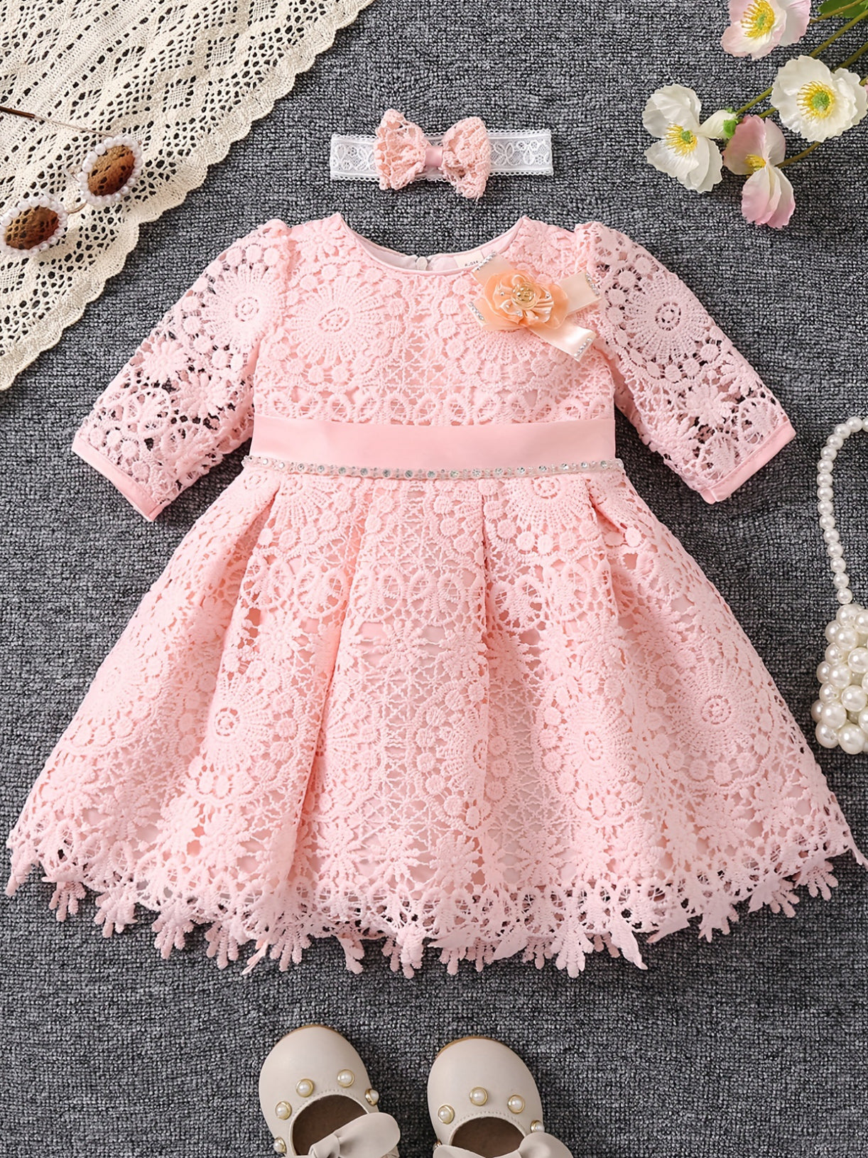 Crochet Lace Baby Dress