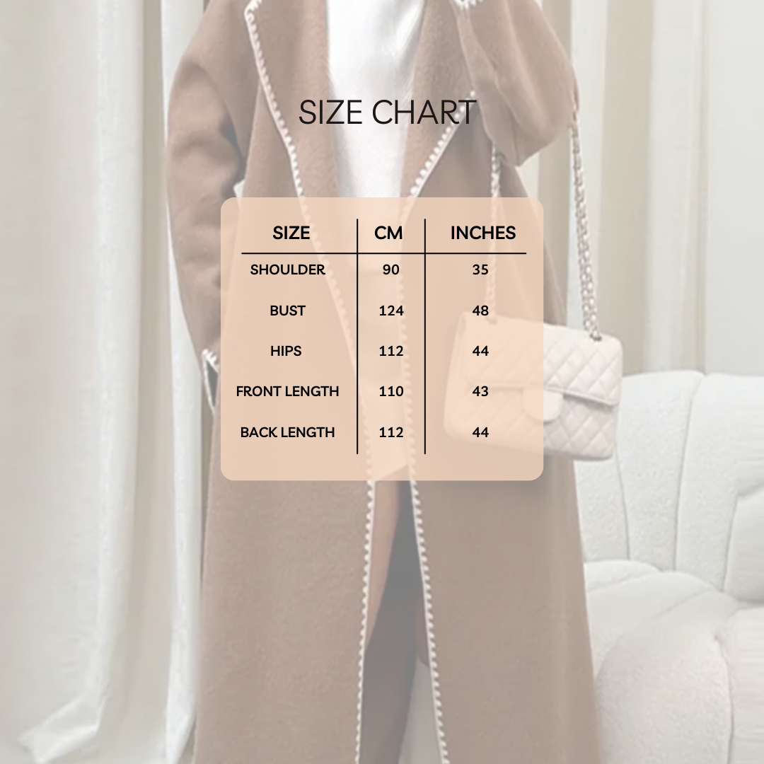 Blanket Stitch Fleece Coat