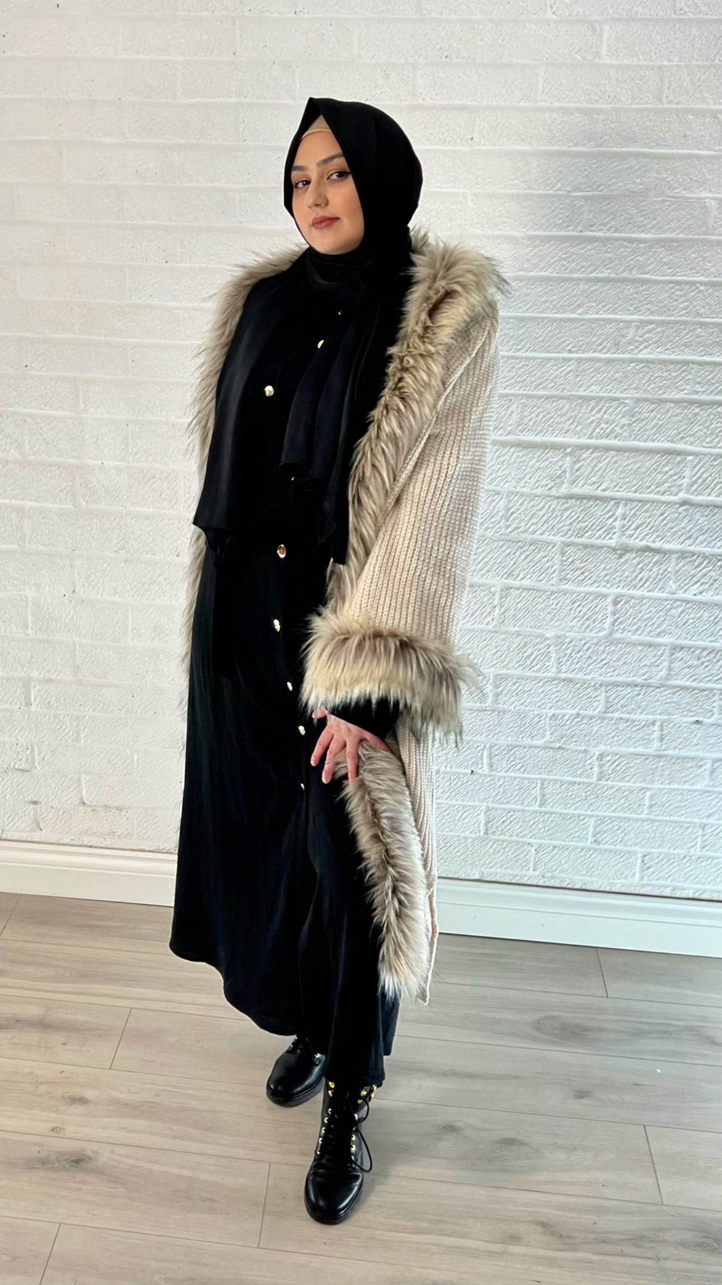 Fur Cardigan Long