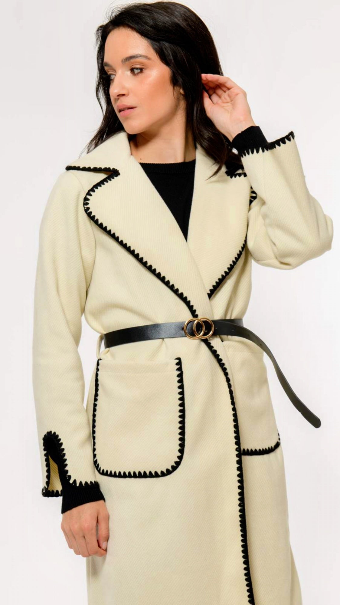 Trench Blanket stitch Coat