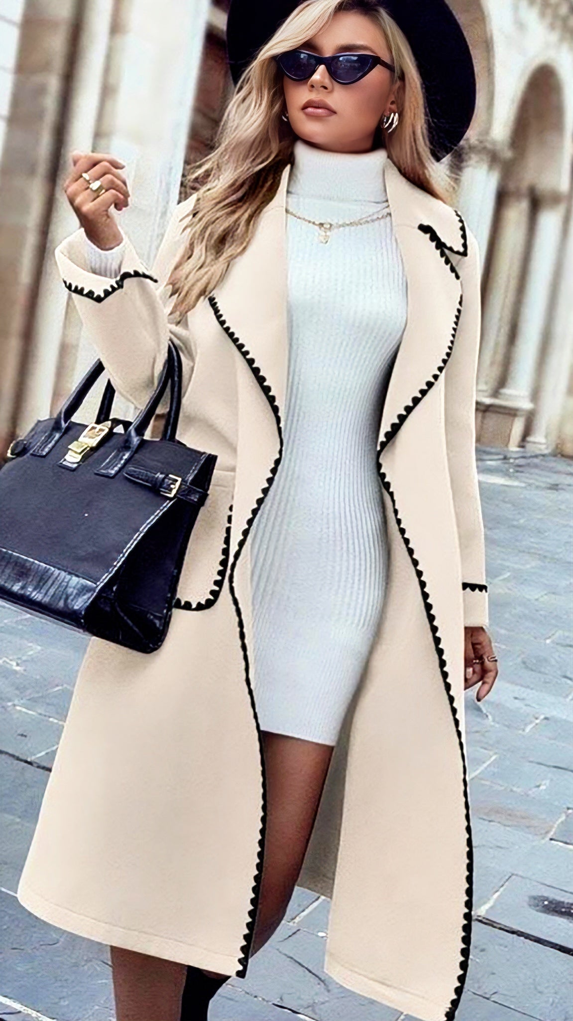 Trench Blanket stitch Coat