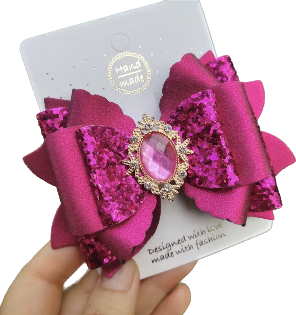 Crystal Bow Clips