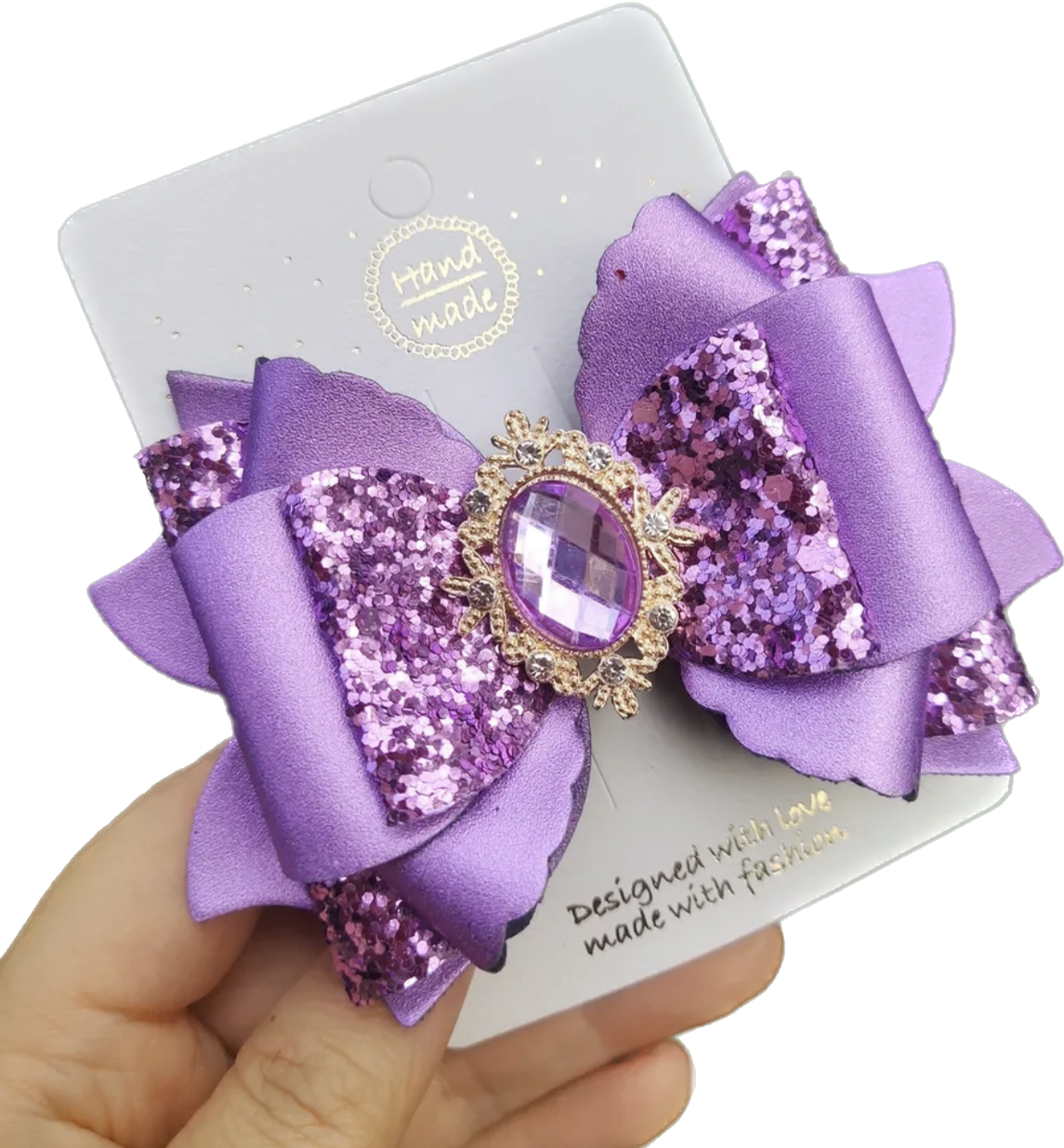 Crystal Bow Clips