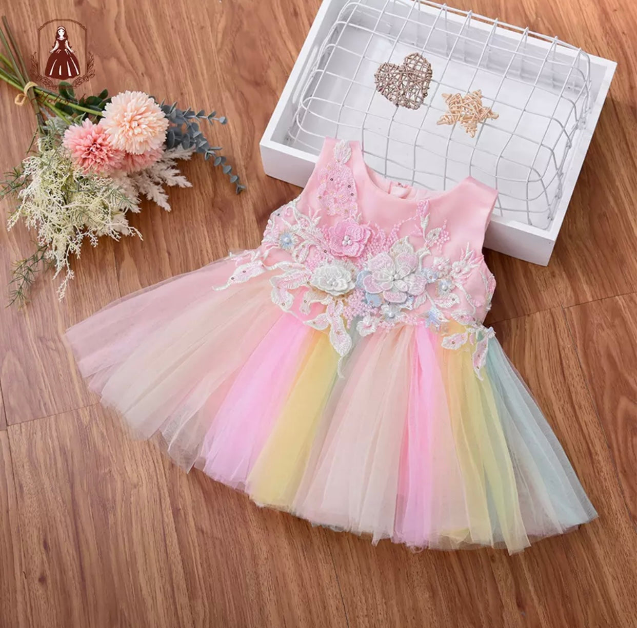 Rainbow Tulle Dress