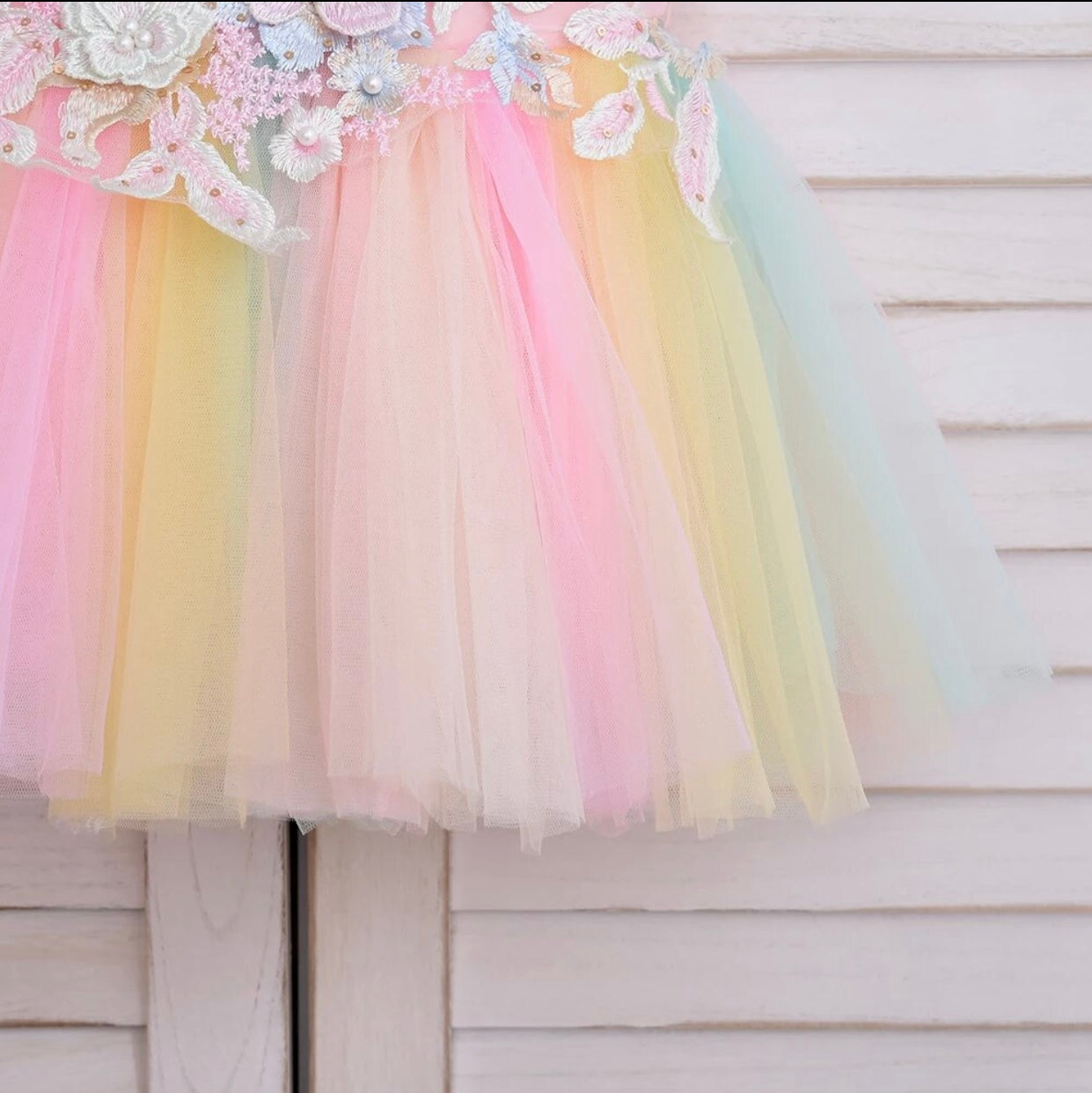 Rainbow Tulle Dress