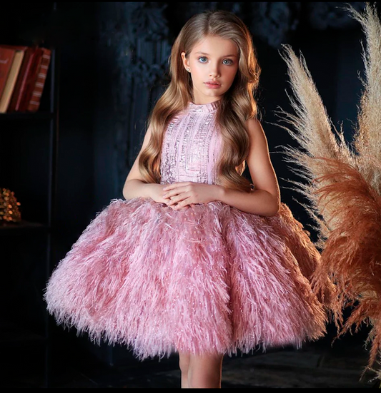 Pom Pom Dress In Pink