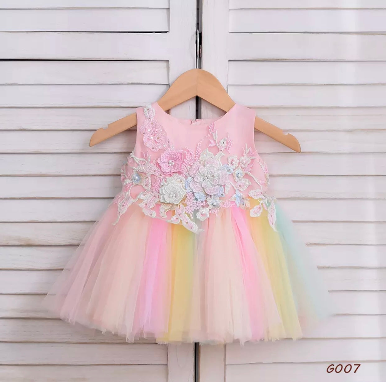 Rainbow Tulle Dress
