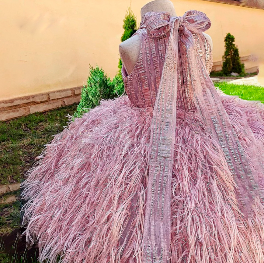 Pom Pom Dress In Pink
